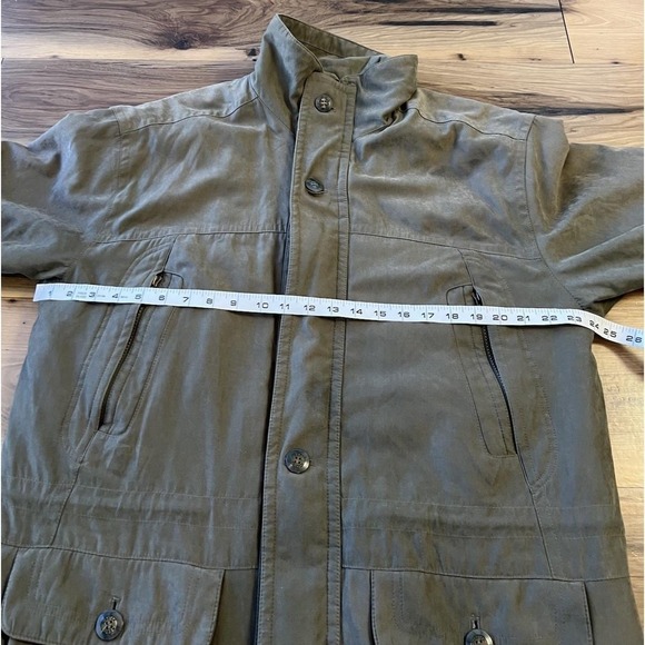 Vtg Westminster Sport Quilted Field Chore Jacket Olive Green Men 48 EU Insulated - Picture 9 of 16